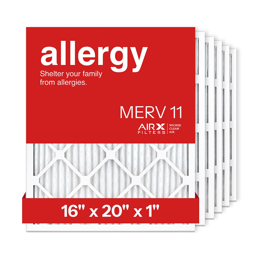 16x20x1 AIRx ALLERGY Air Filter, 6-Pack