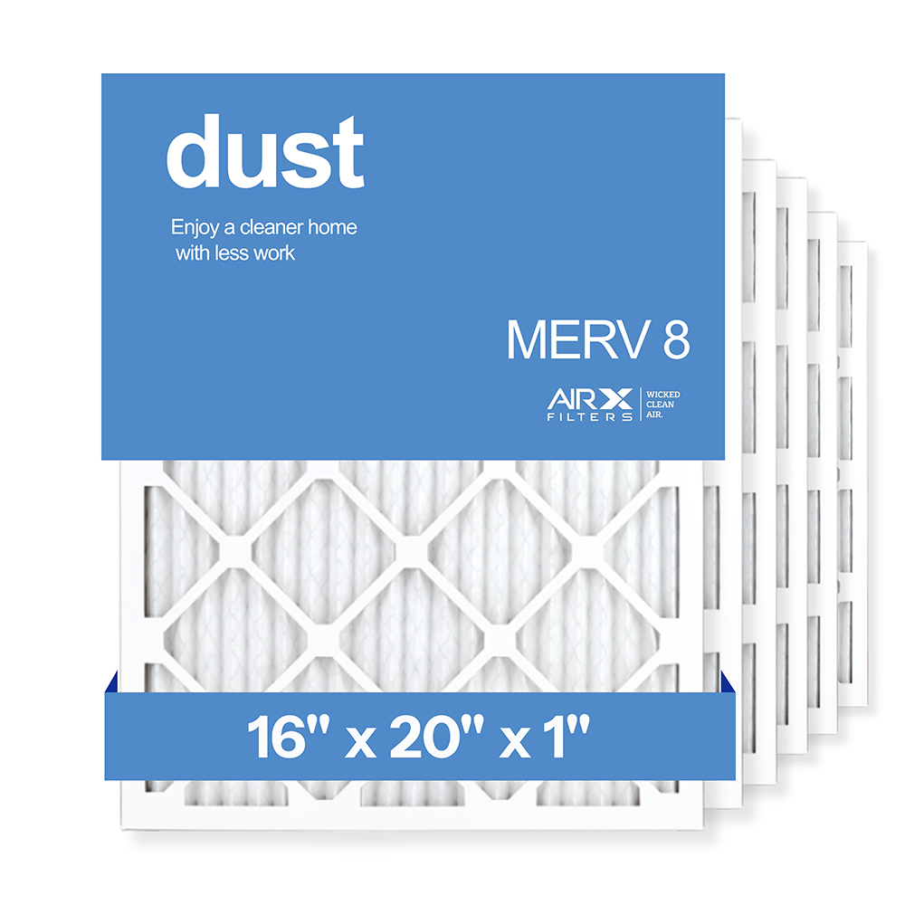 16x20x1 AIRx DUST Air Filter, 6-Pack
