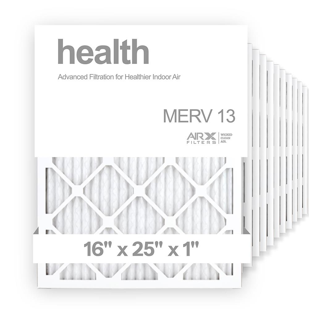16x25x1 AIRx HEALTH Air Filter, 12-Pack