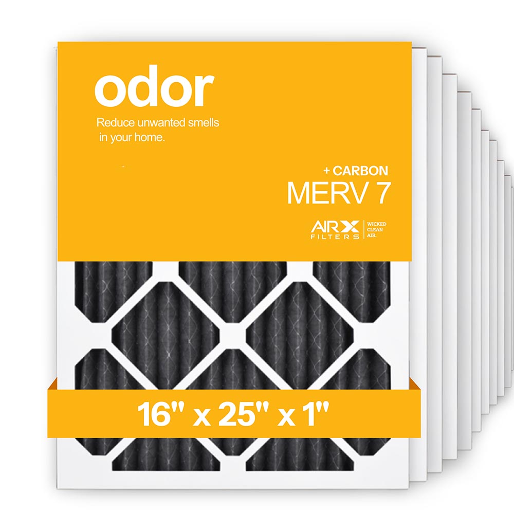 16x25x1 AIRx ODOR Air Filter - Carbon, 12-Pack