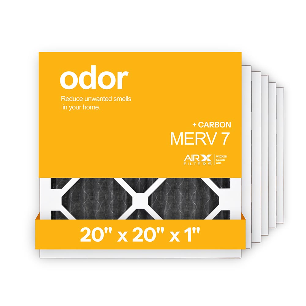 20x20x1 AIRx ODOR Air Filter - Carbon, 6-Pack