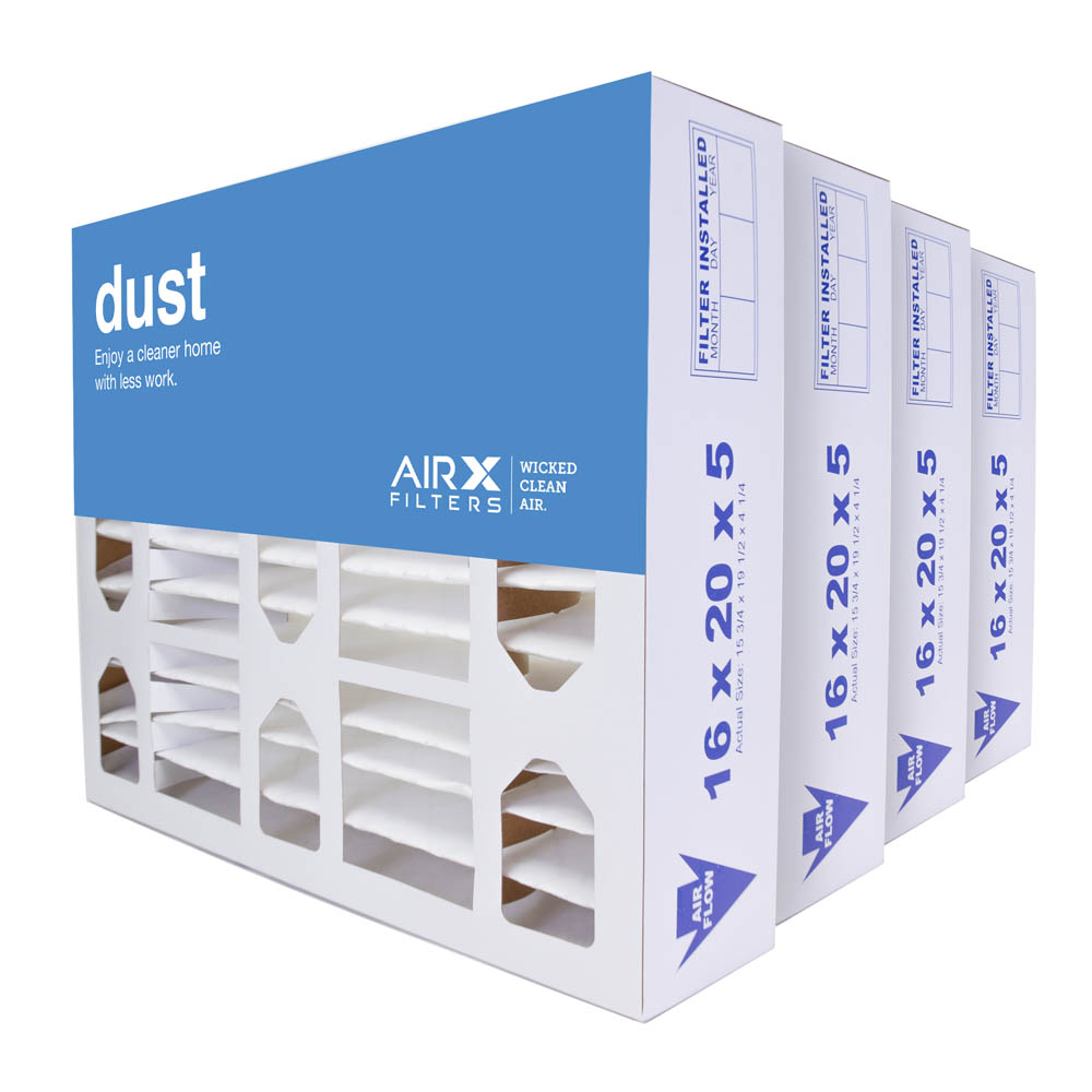 16x20x5 AIRx DUST Honeywell FC100A1003 Replacement Air Filter - MERV 8, 4-Pack product image