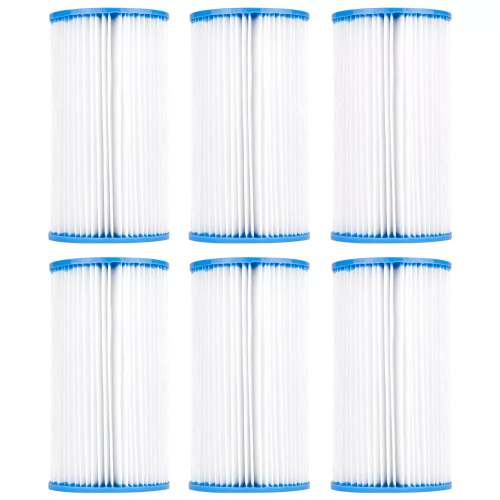 Replacement Pool Filter for Intex A & C, Coleco F-120 - 6 pack
