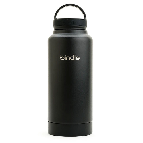 Bindle® Stainless Water Bottle with Built-In Storage, Black