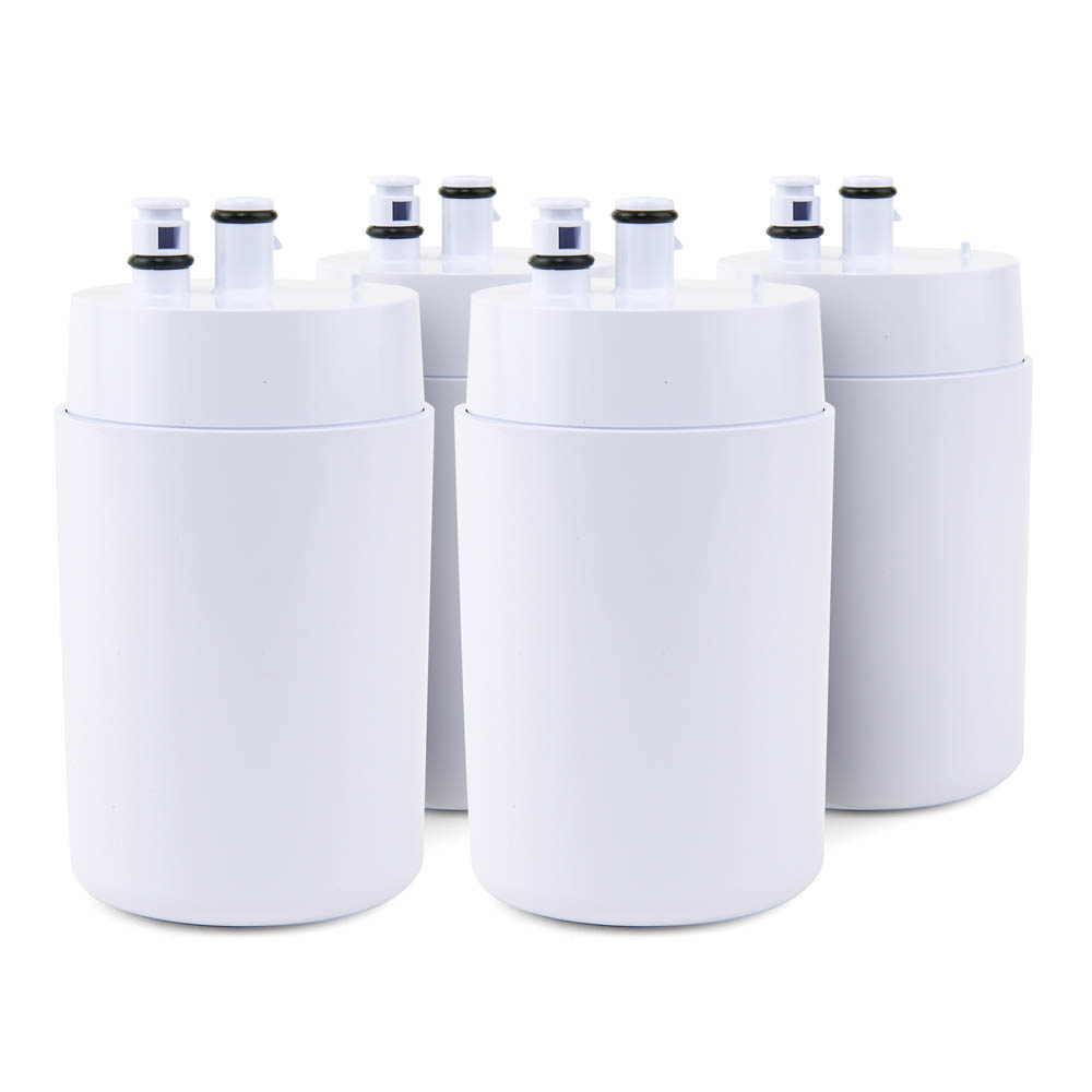 EcoAqua Replacement for Brita® Faucet Water Filter - White, 4-Pack