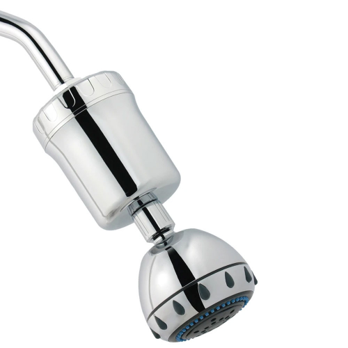 Aqualux Dechlorinating Shower Filter System with Head, Chrome